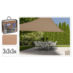 ProGarden Shade Cloth 3x3x3 m Sand Triangle