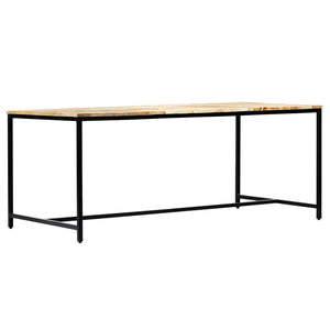 vidaXL Dining Table 180x90x75 cm Solid Rough Mango Wood