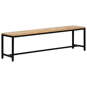 vidaXL Dining Bench 160 cm Solid Rough Mango Wood