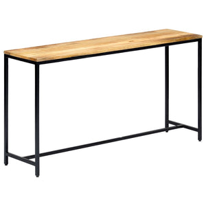 vidaXL Console Table 140x35x76 cm Solid Rough Mango Wood