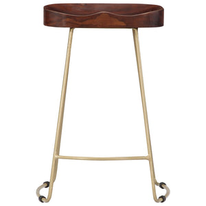 vidaXL Gavin Bar Stools 2 pcs Solid Mango Wood