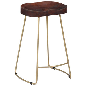 vidaXL Gavin Bar Stools 2 pcs Solid Mango Wood