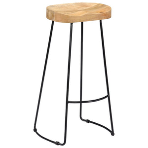 vidaXL Gavin Bar Stools 2 pcs Solid Mango Wood