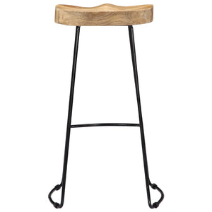 vidaXL Gavin Bar Stools 2 pcs Solid Mango Wood