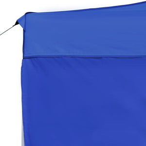 vidaXL Professional Folding Party Tent with Walls Aluminium 4.5x3 m Blue