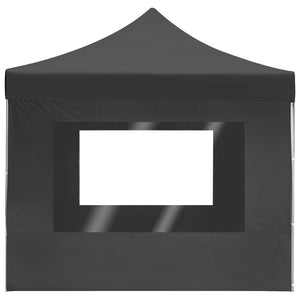 vidaXL Professional Folding Party Tent with Walls Aluminium 4.5x3 m Anthracite