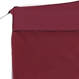 vidaXL Professional Folding Party Tent with Walls Aluminium 4.5x3 m Wine Red