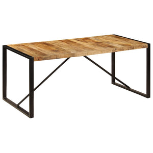 vidaXL Dining Table 180x90x75 cm Solid Mango Wood