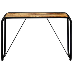 vidaXL Dining Table 118x60x76 cm Solid Rough Mango Wood