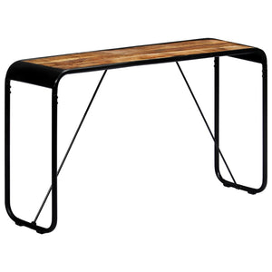 vidaXL Console Table 140x35x76 cm Solid Rough Mango Wood