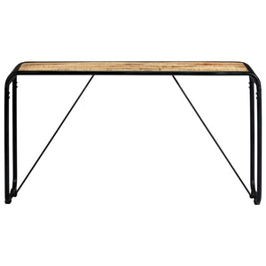 vidaXL Console Table 140x35x76 cm Solid Rough Mango Wood