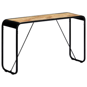 vidaXL Console Table 140x35x76 cm Solid Rough Mango Wood