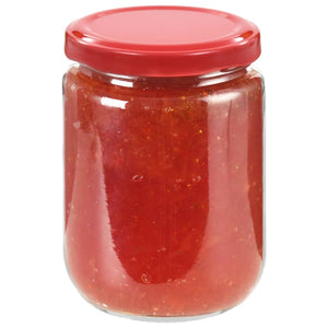 vidaXL Glass Jam Jars with Red Lid 48 pcs 230 ml