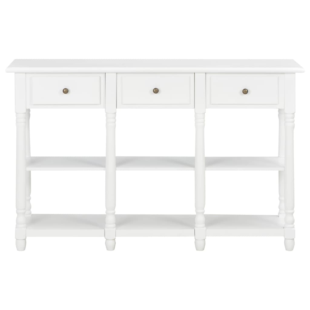 vidaXL Console Table White 120x30x76 cm MDF