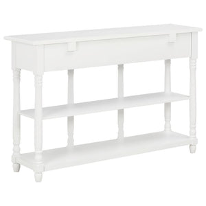 vidaXL Console Table White 120x30x76 cm MDF