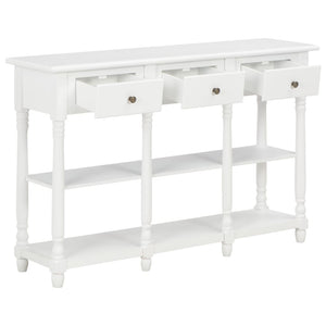 vidaXL Console Table White 120x30x76 cm MDF