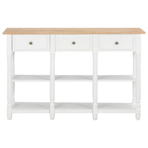 vidaXL Console Table White 120x30x76 cm MDF