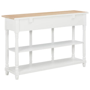 vidaXL Console Table White 120x30x76 cm MDF