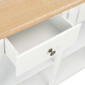 vidaXL Console Table White 120x30x76 cm MDF