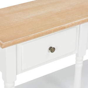 vidaXL Console Table White 120x30x76 cm MDF