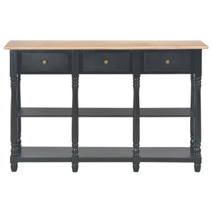 vidaXL Console Table Black 120x30x76 cm MDF