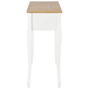 vidaXL Dressing Console Table with 3 Drawers White