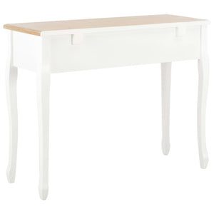 vidaXL Dressing Console Table with 3 Drawers White