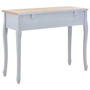 vidaXL Dressing Console Table with 3 Drawers Grey