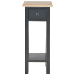 vidaXL Side Table Black 27x27x65.5 cm Wood