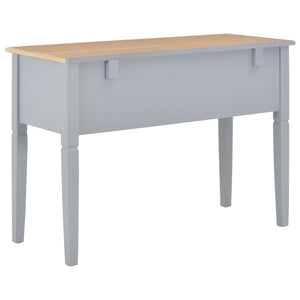 vidaXL Writing Desk Grey 109.5x45x77.5 cm Wood