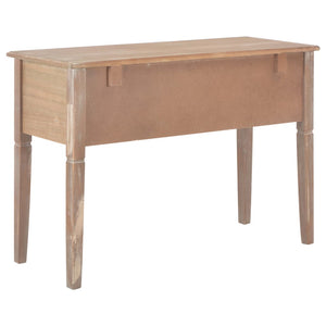 vidaXL Writing Desk Brown 109.5x45x77.5 cm Wood