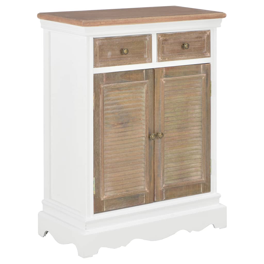 vidaXL Sideboard White 60x30x80 cm Solid Wood