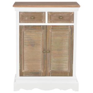 vidaXL Sideboard White 60x30x80 cm Solid Wood