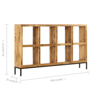 vidaXL Sideboard 160x25x95 cm Solid Mango Wood