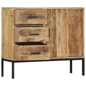 vidaXL Sideboard 88x30x71 cm Solid Mango Wood