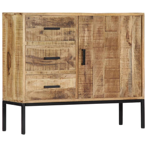 vidaXL Sideboard 88x30x71 cm Solid Mango Wood