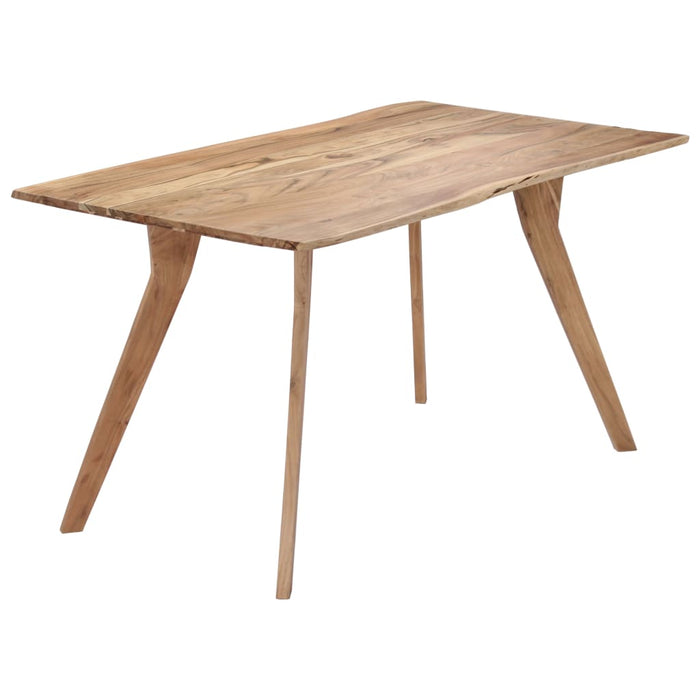 vidaXL Dining Table 140x80x76 cm Solid Acacia Wood