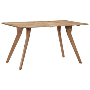 vidaXL Dining Table 140x80x76 cm Solid Acacia Wood