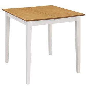 vidaXL Extendable Dining Table White (80-120)x80x74 cm MDF