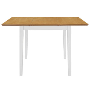 vidaXL Extendable Dining Table White (80-120)x80x74 cm MDF