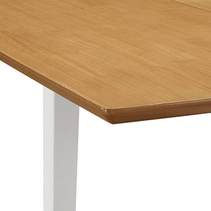 vidaXL Extendable Dining Table White (80-120)x80x74 cm MDF