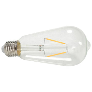 vidaXL Spot Lights 2 pcs with Filament Bulbs 2 W Black E27