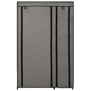 vidaXL Folding Wardrobe Grey 110x45x175 cm Fabric