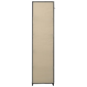 vidaXL Folding Wardrobes 2 pcs Cream 110x45x175 cm Fabric