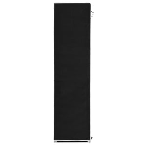 vidaXL Wardrobe with Compartments and Rods Black 150x45x175 cm Fabric