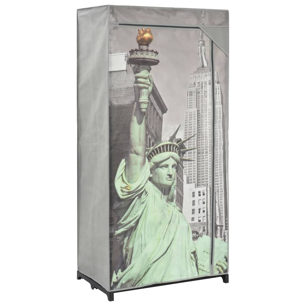 vidaXL Wardrobe New York 75x45x160 cm Fabric