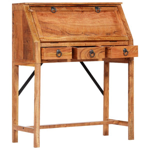 vidaXL Writing Desk 90x40x107cm Solid Acacia Wood