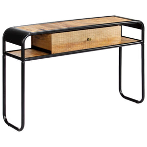 vidaXL Console Table 118x30x75 cm Solid Mango Wood