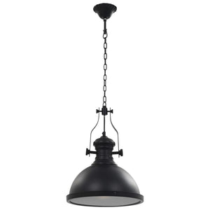 vidaXL Ceiling Lamp Black Round E27