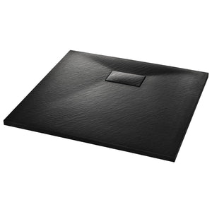 vidaXL Shower Base Tray SMC Black 90x80 cm